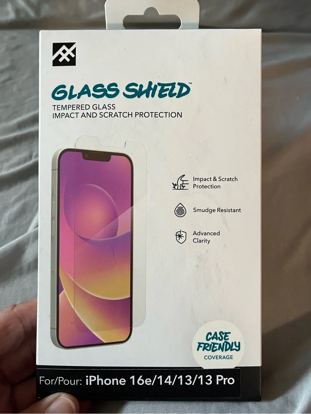 Tempered Glass Screen Protector for iPhone (Clear) Bundle
